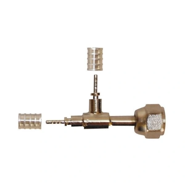Coldflex-143 1/4” Tee seitlich mit Verschraubung Kapillar
