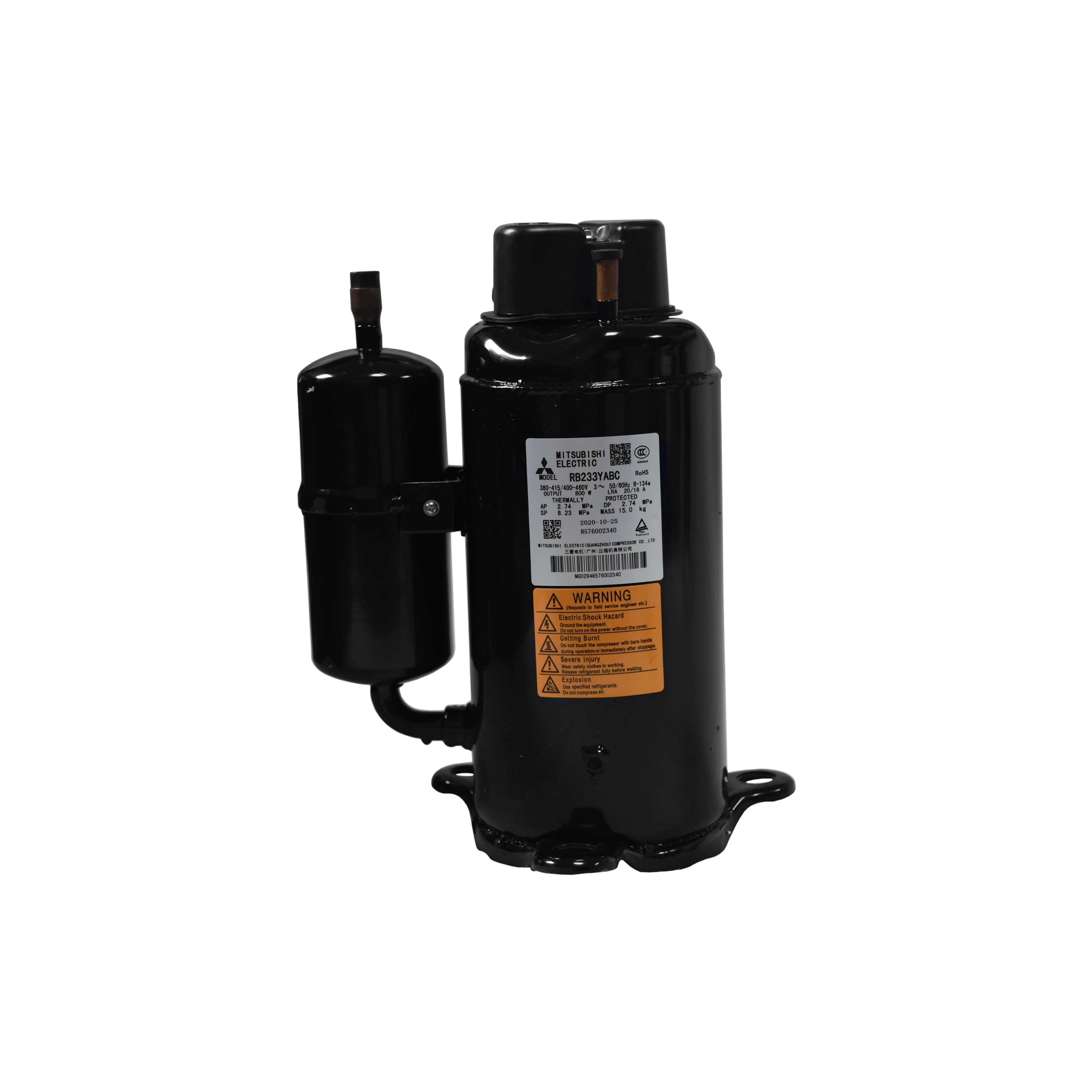 Mitsubishi RB233YABC R-134A 3-phasig 380-415V / 400-460V 50/60Hz Verdichter