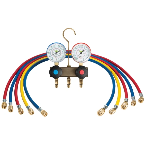 Refco APEX-6-DS-R410A Manifold Set 3 Füll Schlauch 90 Cm No:4686781
