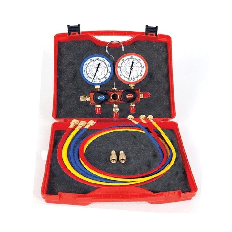 Rothenberger 5 Schlauch mit Tasche Manifold Set R22/R410A/R404A Code:1000050067 90 CM Schlauch