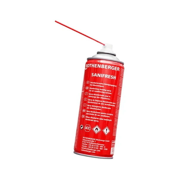 Rothenberger Sanifresh Klimaanlagen-Pflege – antibakterieller Geruchsentferner-Spray, Code 85800
